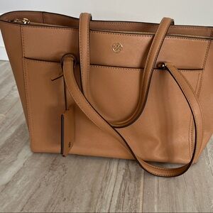 Tory Burch Tan Leather Tote Bag